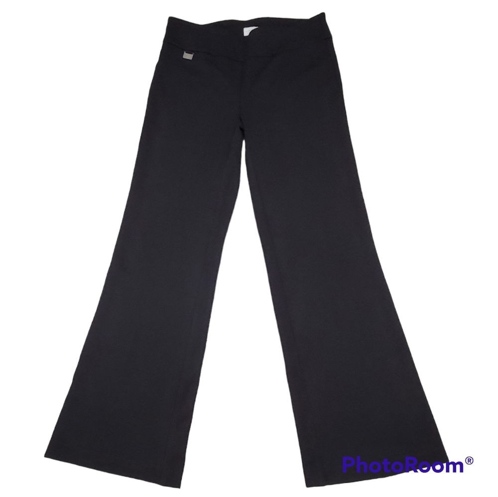 Lisette L Black Stretch Pull-on Flare Casual Dress Pants Size 6 - Picture 3 of 9